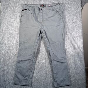 Ariat FR M4 Relaxed Boot Pants Mens 44x32 Gray Heavyweight Canvas Workwear